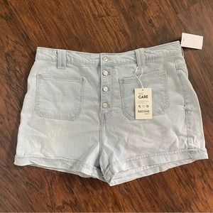 NWT kensie denim shorts size 12
